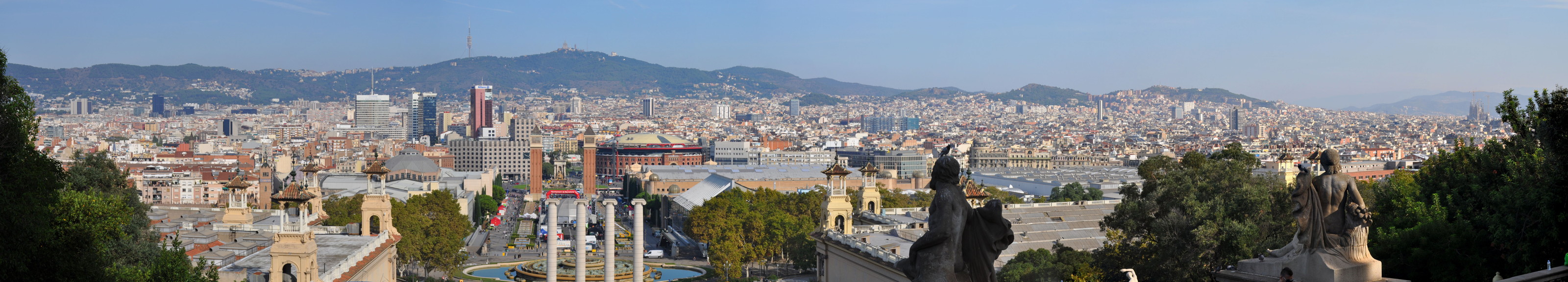 Panorama depuis la terrasse du palais national