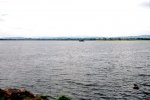 Un des trois lacs constituant le réservoir de la Parakrama Samudra