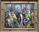 Le Christ chassant les marchands du temple - El Greco - vers 1600