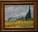 Champ de blé et cyprès - Vincent Van Gogh - 1889